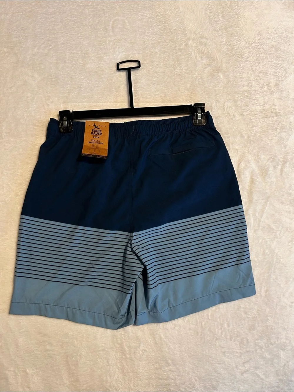 Eddie Bauer Men's Swim Trunk Set - Dark Navy and Light Blue